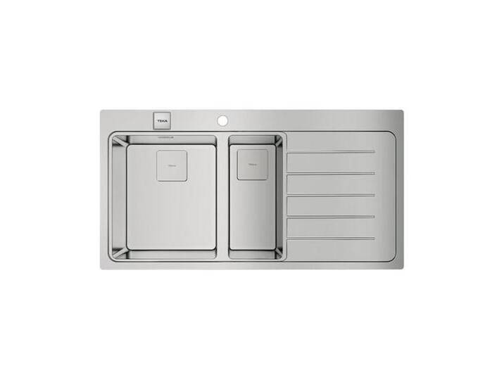 Teka Edelstahlspüle Einbauspüle ZENIT RS15 1½B 1D R AUTO Edelstahl Becken links, 0/0 cm, links von Teka