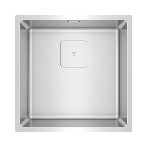 Teka Flexlinea-Spülbecken, Premium SoftTexture, 1 Behälter, Edelstahl, 44 x 44 x 20 cm von Teka