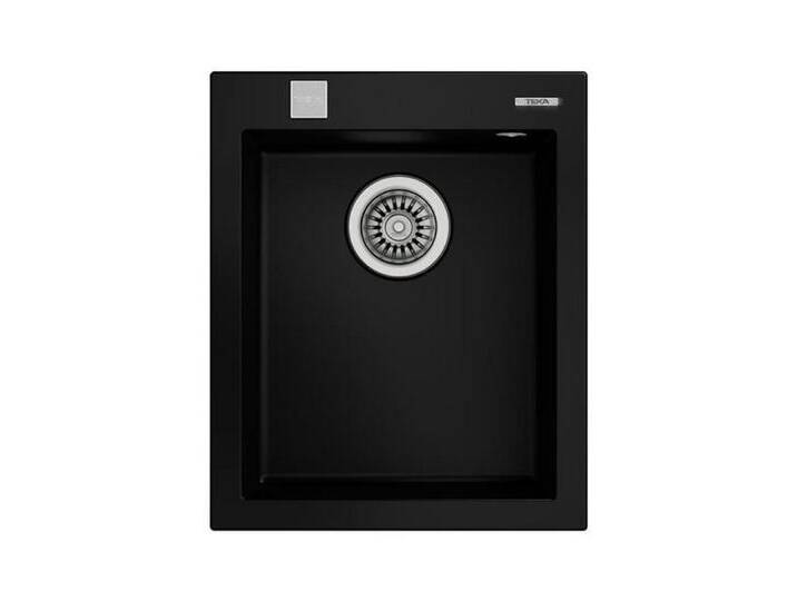 Teka Granitspüle Einbaubecken FORSQUARE 34.40 TG AUTO Tegranite+ Schwarz, 0/0 cm, schwarz, Schwarz von Teka
