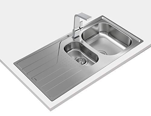 Teka Universe 60 T-XP 1½C 1E Einbauspüle, wendbar, 60 cm, großes Becken und Hilfe, Abtropffläche, Edelstahl Teka Universe 60 T-XP 1½C 1E Einbauspüle, wendbar, 60 cm, großes Becken und Hilfe, Abtropffläche, Edelstahl von Teka