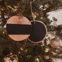 Rustikaler Christbaumschmuck - Schiefer von TekkaArtDesign