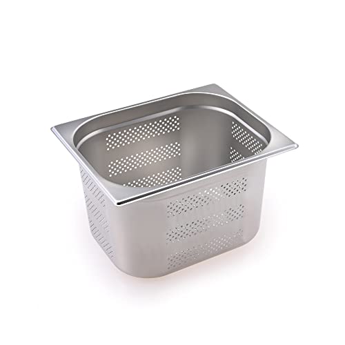 TeknoStahl GN Behälter Gastronorm 1/2 Edelstahl perforiert (200 mm) von TeknoStahl