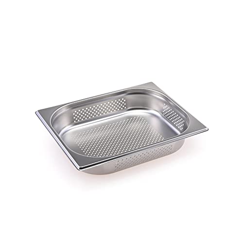 TeknoStahl GN Behälter Gastronorm 1/2 Edelstahl perforiert (65 mm) von TeknoStahl