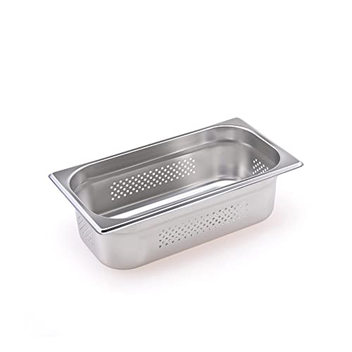 TeknoStahl GN Behälter Gastronorm 1/3 Edelstahl perforiert (100 mm) von TeknoStahl