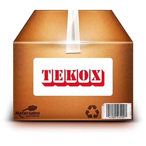 tekox 100 – Steckdosenleiste standardmäßigen 12-polig 10 mm schwarz von Tekox