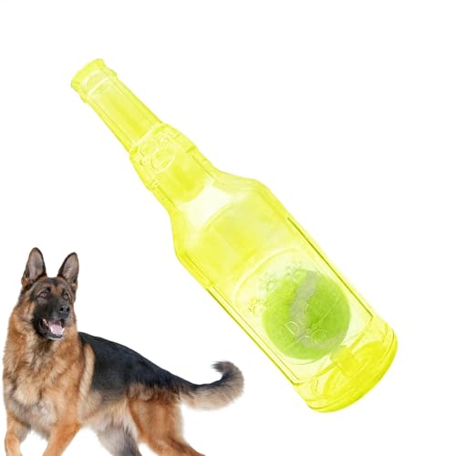Cru-nch Play Bottle Toy, Water Bottle Cruncher Hundespielzeug, Quietschender Hund Interaktives Spielspielzeug, Welpen Zahnen Kauen Interaktives Spielzeug, Flasche Kauspielzeug Haustier Zubehör Cru-nch Play Bottle Toy, Water Bottle Cruncher Hundespielzeug, Quietschender Hund Interaktives Spielspielzeug, Welpen Zahnen Kauen Interaktives Spielzeug, Flasche Kauspielzeug Haustier Zubehör von Teksome