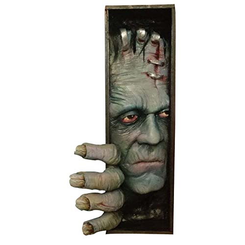 Peeping The Bookshelf | Horrific Bookends for Desktop Resin - Bookshelf Decor Halloween Decorative Book Ends Sculpture Decor for Home Decor Book Shelf Teksome von Teksome