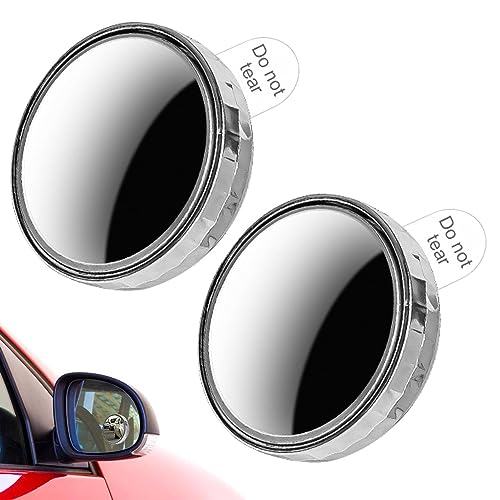 Teksome Blind Side Mirrors For Truck | Round Side Rear View Convex Mirror Suction Cup - 360° Wide Angle Car Side Mirror, Small Convex Mirror Adjustable von Teksome