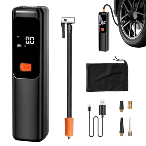 Teksome Car Air Compressor, Tragbarer Luftkompressor Für Reifen, Elektrischer Luftkompressor Für Scooter Lkw Pickups Autos Motorräder Matratzen Schlauchboote Limousinen Bälle von Teksome