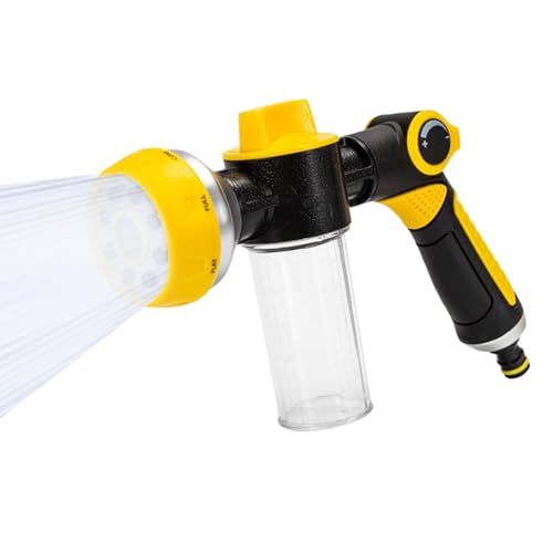 Teksome Gartenschlauch Brause - Gartenschlauch Sprüher mit Seifenspender Flasche,Einstellbarer Reinigungssprühkopf Für Pflanzen Blumen Rasen Grundstück Einfahrt Haustiere Duschen Teksome Gartenschlauch Brause - Gartenschlauch Sprüher mit Seifenspender Flasche,Einstellbarer Reinigungssprühkopf Für Pflanzen Blumen Rasen Grundstück Einfahrt Haustiere Duschen von Teksome