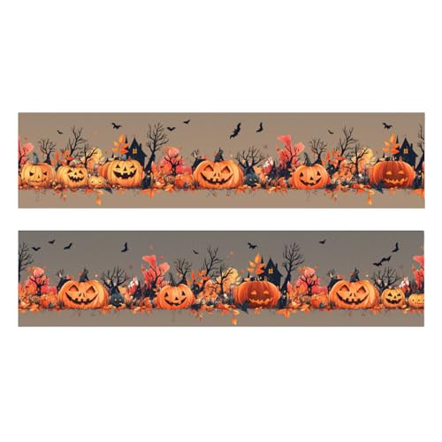 Teksome Gothic Bastel-Streifendekor | Bunte Dekorative Klebebänder Halloween Streifen | Festliche Gothische Aufkleberrolle Für Festtage Schule Tagebuch Basteln von Teksome