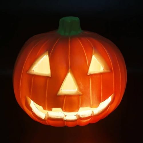 Teksome Große Kürbislaterne | Dekorative Halloween-Kürbisgesicht-Verzierung für den Innenbereich | Partygeschenke, Heimdekoration, für Tisch, Schlafzimmer, Stufen, Wohnzimmer, Rasen und Terrasse Teksome Große Kürbislaterne | Dekorative Halloween-Kürbisgesicht-Verzierung für den Innenbereich | Partygeschenke, Heimdekoration, für Tisch, Schlafzimmer, Stufen, Wohnzimmer, Rasen und Terrasse von Teksome