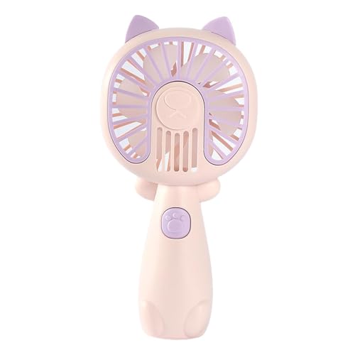 Teksome Handfächer, persönlicher Handfächer | Cartoon USB wiederaufladbarer persönlicher Ventilator - Persönlicher Ventilator mit niedlicher Katze, Handventilator, wiederaufladbarer von Teksome