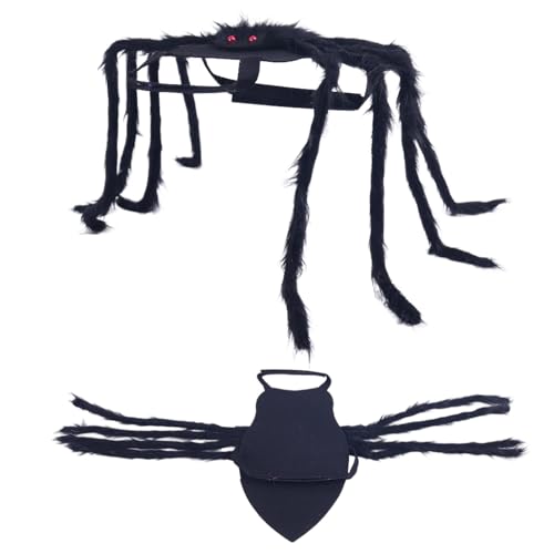 Teksome Haustier Spinnen Kostüm,Spinnen Katze Halloween Verkleidung | Accessoires Für Haustierfeste Umzug Feier Karnival Fest von Teksome
