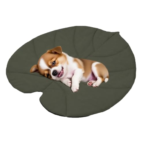 Teksome Haustier Wassermatte - Blattform Kühldecke Für Katzen | Zweiseitig Isolierte Katzenmatte Für Wohnung Balkon Auto Camping Reise Zuhause von Teksome