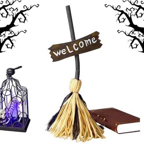 Teksome Hexen,Schweben - Leuchtende Dekoration Mit Schwebeeffekt Und Gruseligen Geräuschen Für Halloween Party Außenbereich von Teksome
