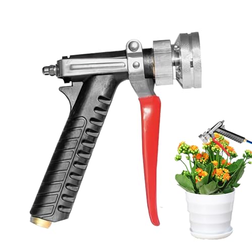 Teksome Hochdruck-Kraftstrahl Pistole,Anschluss Für Hochdruckschlauch - Sprühgerät mit Schnellkupplung Rutschfester Griff 2 Modi Einstellbar für Fenster Rasen Fahrzeug Gartenhaus von Teksome