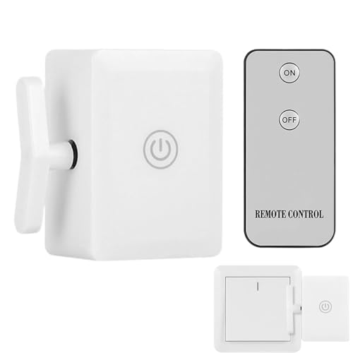 Teksome Kabelloser Lichttaster,Ferngesteuerter Lichttaster Kabellos - Drahtloser automatischer Lichtknopf von Fingerbot - Automatischer Lichtknopf, kabelloser Fingerbot für, Lampen, Ventilatoren, von Teksome