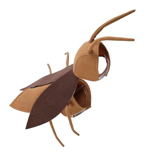 Teksome Kakerlakenkostüm für Katzen, Rotaugenflügel und Antenne für Katzen, realistisches Anzug-Outfit, Haustierkleidung für Cosplay, Hundeurlaub, Partys, Halloween, Zuhause Teksome Kakerlakenkostüm für Katzen, Rotaugenflügel und Antenne für Katzen, realistisches Anzug-Outfit, Haustierkleidung für Cosplay, Hundeurlaub, Partys, Halloween, Zuhause von Teksome