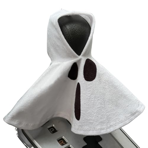 Teksome Kapuzen-Gangschalthebel-Abdeckung | Geistermotiv Schalthebelabdeckung für Halloween,Autoinnenraum-Zubehör universell passend für Alltag & Freizeit von Teksome
