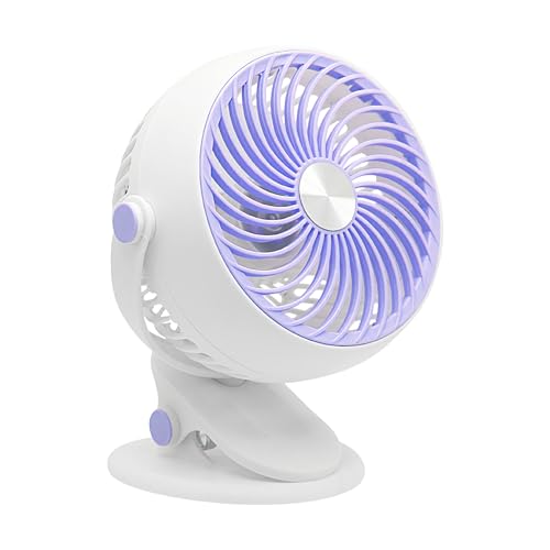 Teksome Klemmbarer Ventilator,Kühlender Tischventilator mit Klemmvorrichtung - USB-Ladebarer Luftkühler mit Neigungseinstellung Tragbares Gerät 5 Geschwindigkeitsstufen für Schlafzimmer Nachttisch Teksome Klemmbarer Ventilator,Kühlender Tischventilator mit Klemmvorrichtung - USB-Ladebarer Luftkühler mit Neigungseinstellung Tragbares Gerät 5 Geschwindigkeitsstufen für Schlafzimmer Nachttisch von Teksome