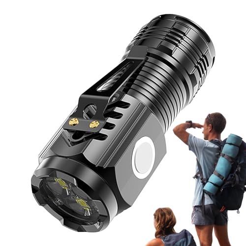 Teksome Mini-Taschenlampen, hohe Lumen, super helle Hand-Taschenlampe, tragbare Taschenlampen, Wandern, Geschenk für Camping, Zuhause, Outdoor, 1 von Teksome