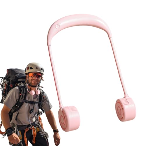 Teksome Nackenlüfter Wiederaufladbar - Läuferloser Persönlicher Faltkühler - USB Aufladbar 3 Stufen Tragbarer Ventilator Für Reisen Wandern Feste Outdoor von Teksome