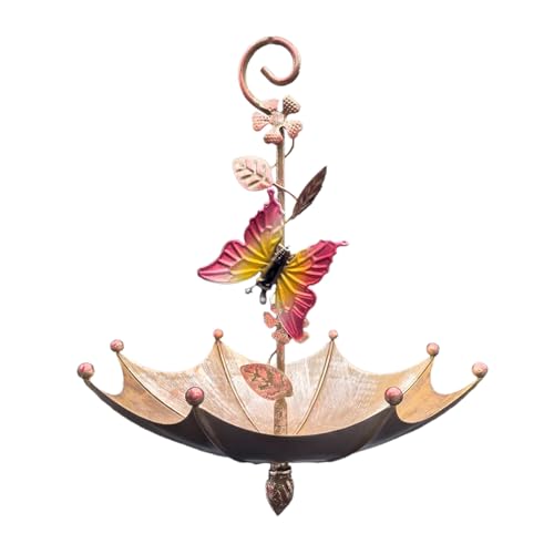 Teksome Outdoor -Vogelfutterleiter, Balkon Vogelfutterlein | Hangable Hummingbird Food Tably | Anti-Spill Decorative Dach-geformter Vogelhäuschen für Gartenbalkon Deck Terrasse Yard von Teksome