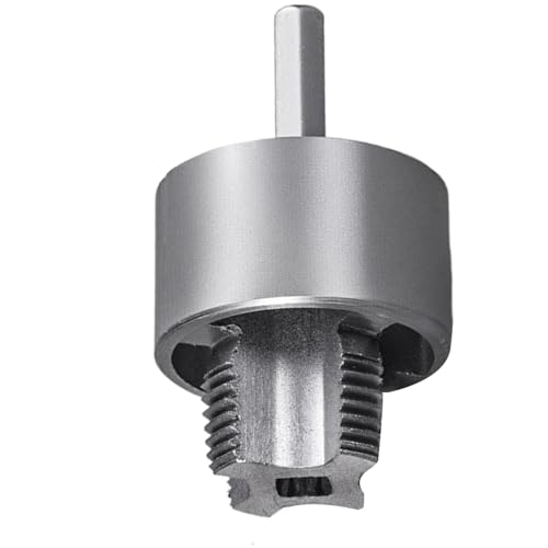 Teksome PVC Rohrgewindeschneider,PVC Gewindeformer Für Kunststoffrohre | Integrierter Innen-Außenschneider Verschleißfeste Schneideisen Für Reparaturen Elektrobohrer Haus Garten Teksome PVC Rohrgewindeschneider,PVC Gewindeformer Für Kunststoffrohre | Integrierter Innen-Außenschneider Verschleißfeste Schneideisen Für Reparaturen Elektrobohrer Haus Garten von Teksome