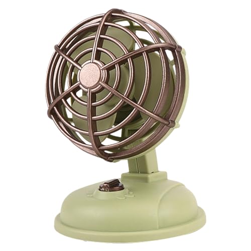 Teksome Retro-Desktop-Ventilator, leiser Nachttischventilator | Vintage Leiser -Deko-Fächer | Tragbarer, leiser Mehrzweck-Kühlventilator im Retro-Stil für Auto, Schlafzimmer, Büros, Camping Teksome Retro-Desktop-Ventilator, leiser Nachttischventilator | Vintage Leiser -Deko-Fächer | Tragbarer, leiser Mehrzweck-Kühlventilator im Retro-Stil für Auto, Schlafzimmer, Büros, Camping von Teksome