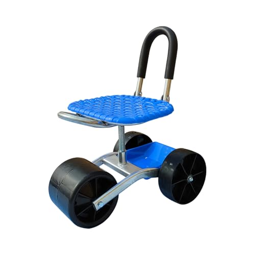 Teksome Rollender Gartensitz - Höhenverstellbarer Rollsitz Für Gartenarbeit | 360° Drehbarer Hocker Für Gartenarbeit Camping & Garage von Teksome