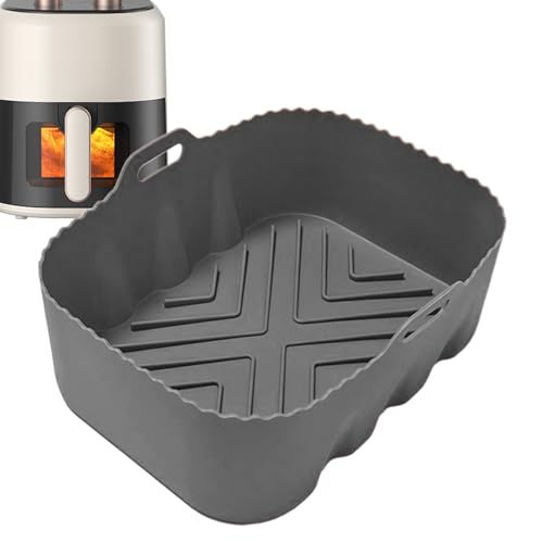 Teksome Silikon Fritteusen Einlage - Backofen Silikon Backblech - Rechteckige Lebensmittelechte Hochtemperaturbeständige Ofenform für Fleisch Dämpfen Mikrowelle von Teksome