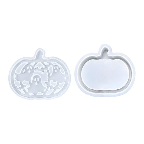 Teksome Silikonform für Kürbisse, Kürbis Laterne Dankesfest Silikone Formen, Harz Gießzubehör Bastelbedarf Für Halloween Deko Teelichthalter Tischdekoration von Teksome