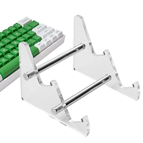 Teksome Tastaturhalter für das Büro - Tisch-Keyboard-Ständer, manuelle Installation, geneigte Halter aus Acryl für Damen und Herren | Transparenter Display-Tastaturhalter für das Home Office von Teksome