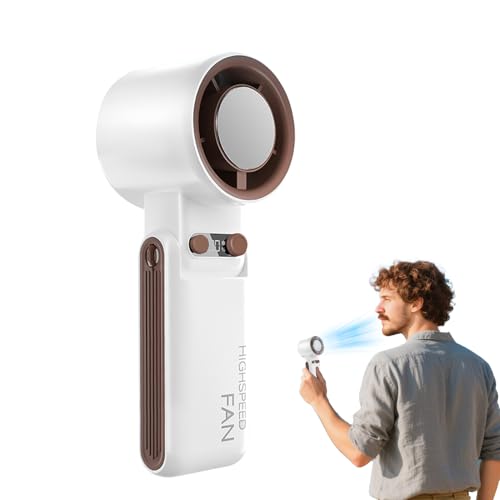 Teksome Tragbarer Handventilator - Tragbarer Kühlventilator mit 100 Geschwindigkeitsstufen | 4000mAh Wiederaufladbares Faltbares Kühlgerät Für Zuhause Reisen Camping Wandern Outdoor Indoor von Teksome