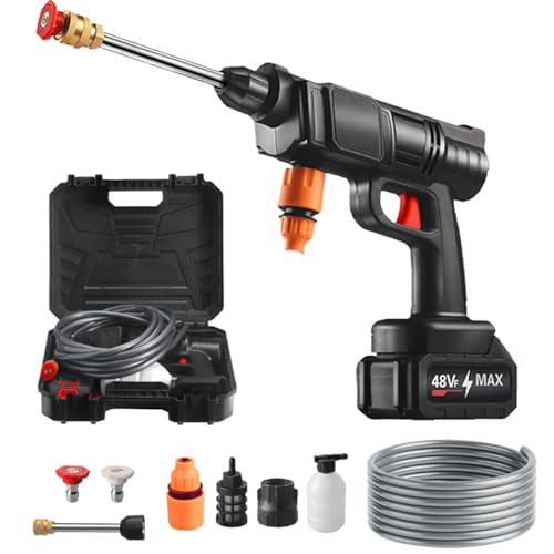 Teksome Tragbarer Hochdruckreiniger | Elektrisch Tragbar Kabellos Reiniger - Wiederaufladbar Handheld Reinigungsmaschine Für Auto Haus Terrasse von Teksome