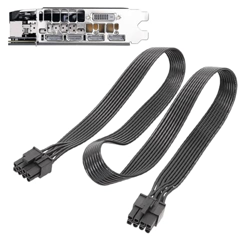 Teksome VGA-Grafikkartenkabel - 8-poliges PCIe-Kabel | Mit 8P bis 6+2P Flat, VGA-Grafikkabel für DisplayPort-Grafikkarte, PCIe-Stromkabel Teksome VGA-Grafikkartenkabel - 8-poliges PCIe-Kabel | Mit 8P bis 6+2P Flat, VGA-Grafikkabel für DisplayPort-Grafikkarte, PCIe-Stromkabel von Teksome