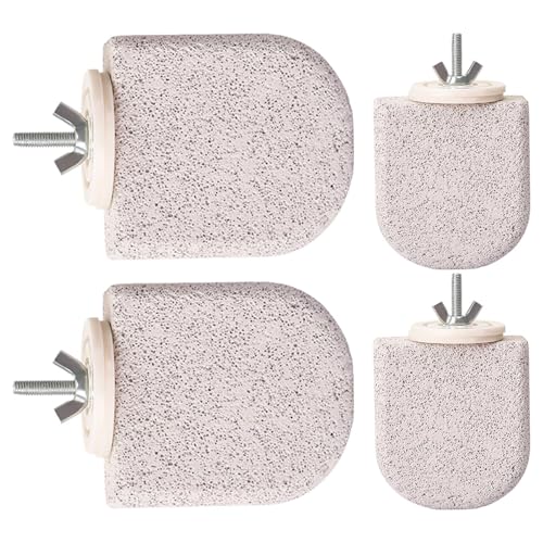 Teksome Vogel Sitzstangen Für Papageien - 4er Set Vulkangestein Gefrorene Sittichkäfig Sitzstange,Krallenpflege Spielzeug Für Papageien Conure Nymphensittich Unzertrennlichen Training - für Teksome Vogel Sitzstangen Für Papageien - 4er Set Vulkangestein Gefrorene Sittichkäfig Sitzstange,Krallenpflege Spielzeug Für Papageien Conure Nymphensittich Unzertrennlichen Training - für von Teksome