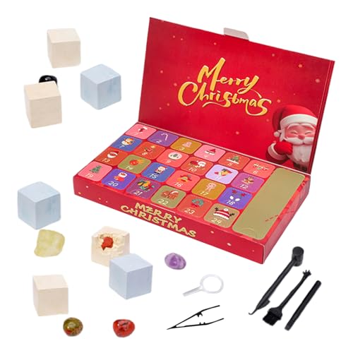 Teksome Weihnachtskalender | Weihnachts-Countdown- – 24 Boxen Zubehör-Set Steinsteingraben-Thema für Urlaub, Party, Gastgeschenke, Kinder, Strumpffüller Teksome Weihnachtskalender | Weihnachts-Countdown- – 24 Boxen Zubehör-Set Steinsteingraben-Thema für Urlaub, Party, Gastgeschenke, Kinder, Strumpffüller von Teksome
