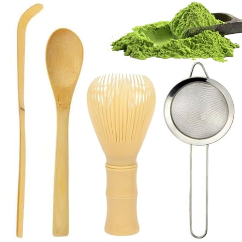 4-teiliges Matcha-Set, Matcha-Zubehör, inklusive Matcha-Schneebesen, Matcha-Löffel und Matcha-Sieb – das perfekte Geschenk für Matcha-Liebhaber 4-teiliges Matcha-Set, Matcha-Zubehör, inklusive Matcha-Schneebesen, Matcha-Löffel und Matcha-Sieb – das perfekte Geschenk für Matcha-Liebhaber von Tel Charme *
