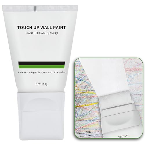 Ausbesserungsfarbe Weiss Roller 100g, Wandreparatur Rollfarbe, Wandfarbe Ausbessern Weiß, Weiße Wandfarbe, Wandfarbe Reparatur Graffiti & Flecken von Tel Charme *