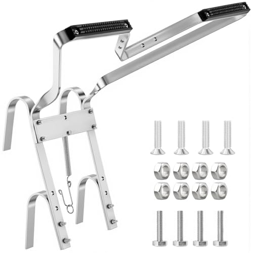 Schwerlast-Aluminium-Leitern-Abstandshalter - V-förmiger Stabilisator mit rutschfesten Gummipuffern, universell für die meisten Leitern, langlebig & einfach zu montieren-Zubehör Schwerlast-Aluminium-Leitern-Abstandshalter - V-förmiger Stabilisator mit rutschfesten Gummipuffern, universell für die meisten Leitern, langlebig & einfach zu montieren-Zubehör von Tel Charme *