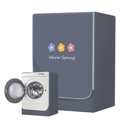 Waschmaschine Abdeckung Wasserdicht Waschmaschinenabdeckung 85cm * 60cm * 60cm, Wasserdichter Sonnenschutz Waschmaschine Verkleidung, Frontlader Waschmaschine Abdeckung Wasserdicht von Tel Charme *