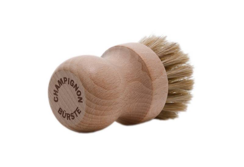 TelMo Reinigungsbürste Champignonbürste Rosshaar & Buchenholz, effektiv reinigen von TelMo