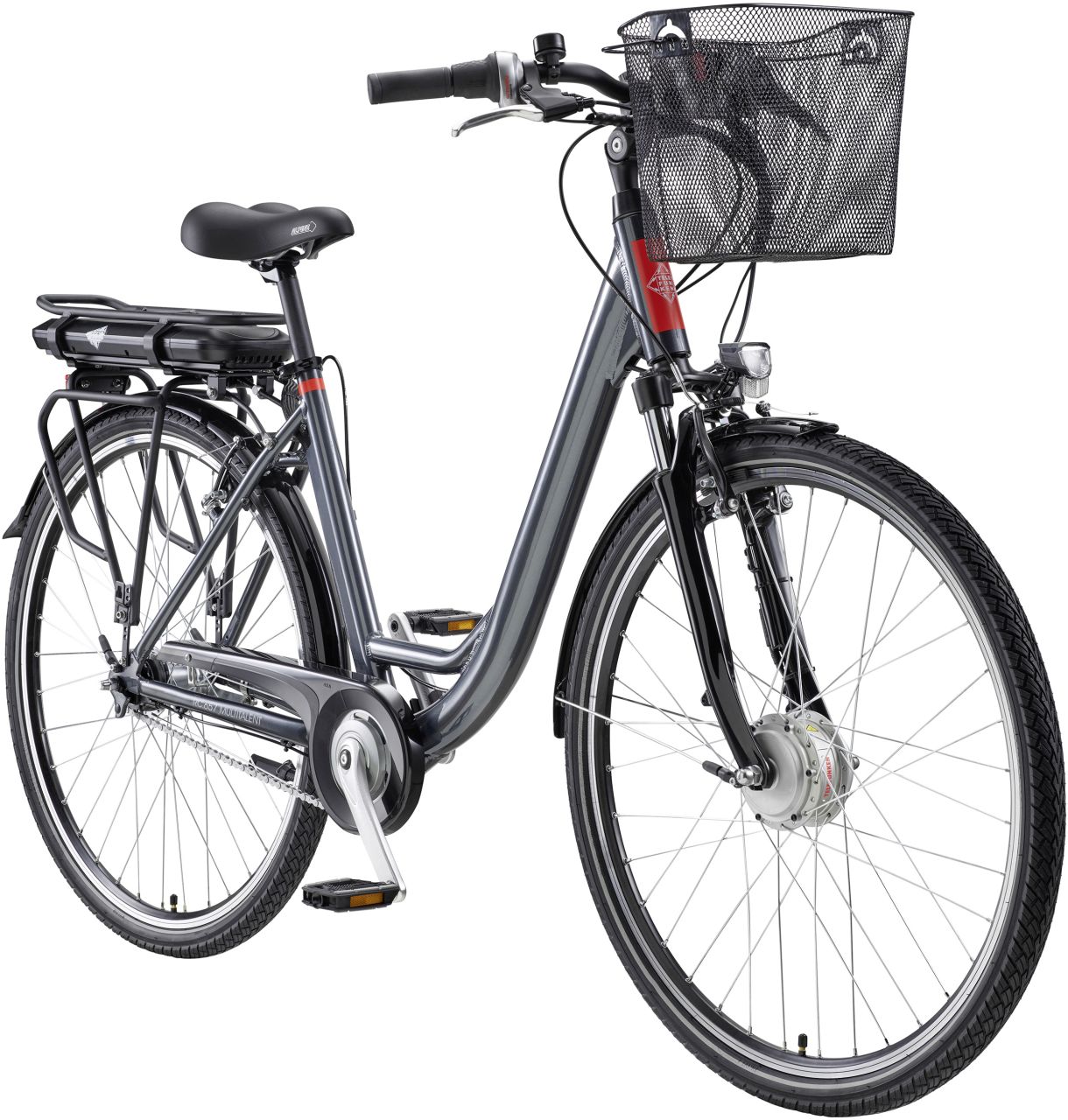 Telefunken E-Bike City RC657 Multitalent unisex 28 Zoll RH 49cm 7-Gang 468 Wh anthrazit von Telefunken Fahrrad