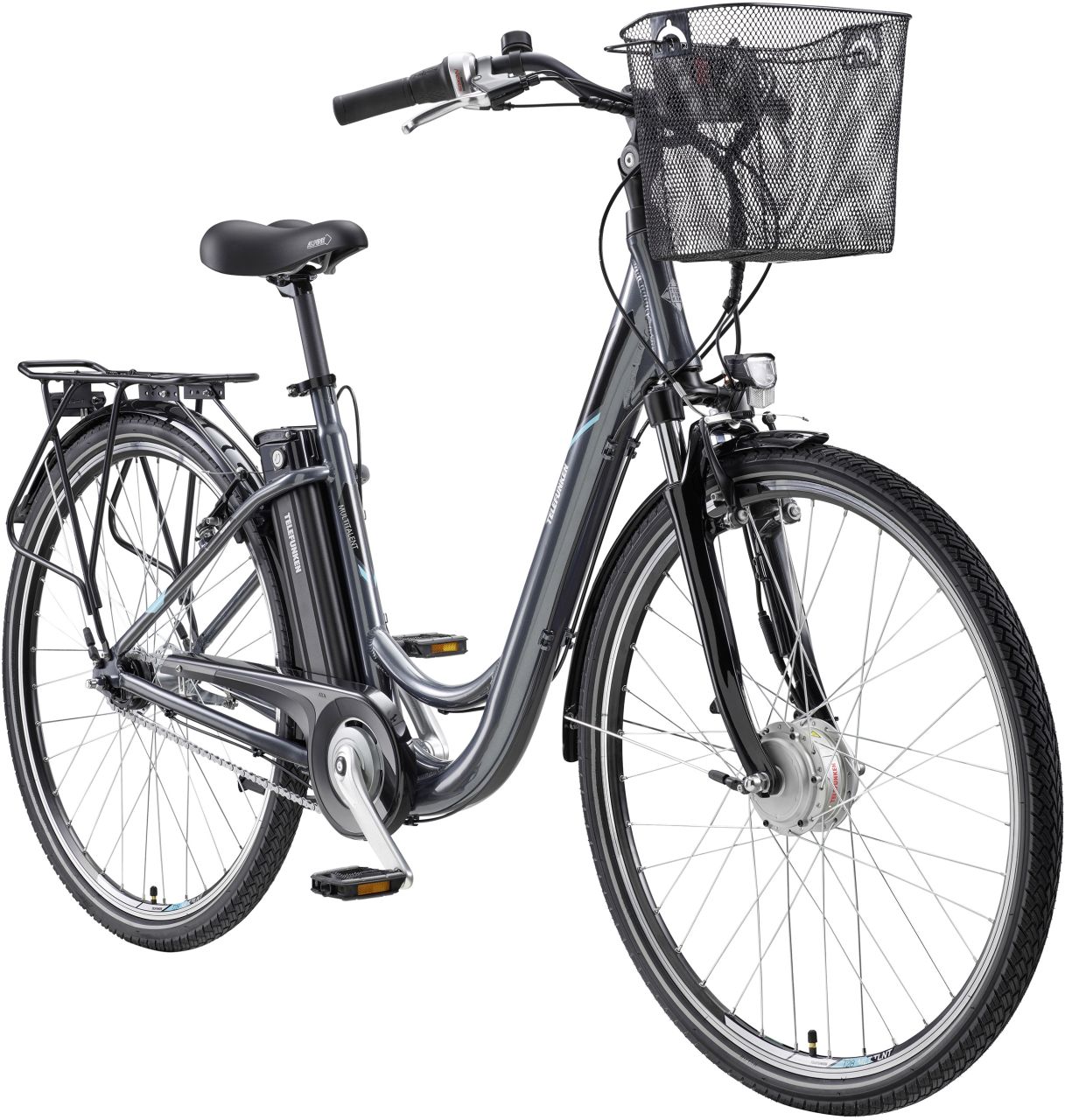 Telefunken E-Bike City RC840 Multitalent unisex 28 Zoll RH 48cm 7-Gang 374 Wh anthrazit von Telefunken Fahrrad