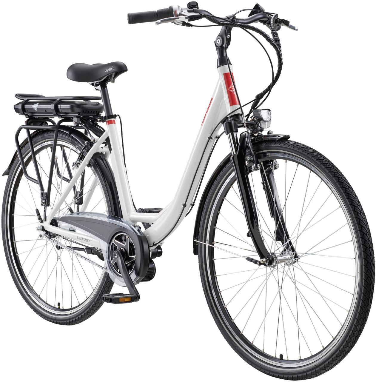 Telefunken E-Bike City RC890 Multitalent unisex 28 Zoll RH 49cm 7-Gang 468 Wh weiß von Telefunken Fahrrad