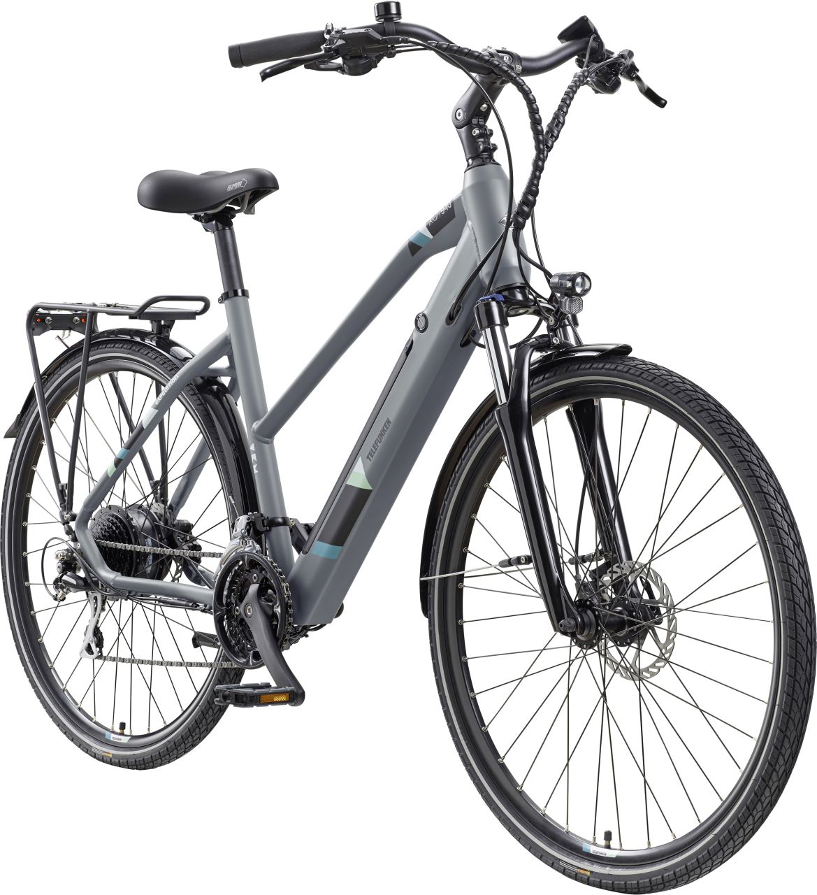 Telefunken E-Bike Trekking XC940 Expedition unisex 28 Zoll RH 50cm 24-Gang 417 Wh anthrazit von Telefunken Fahrrad