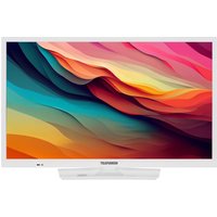24 Zoll Fernseher XH24O550M-W HD-Ready Fernseher mit integriertem Triple-Tuner, weiß von Telefunken