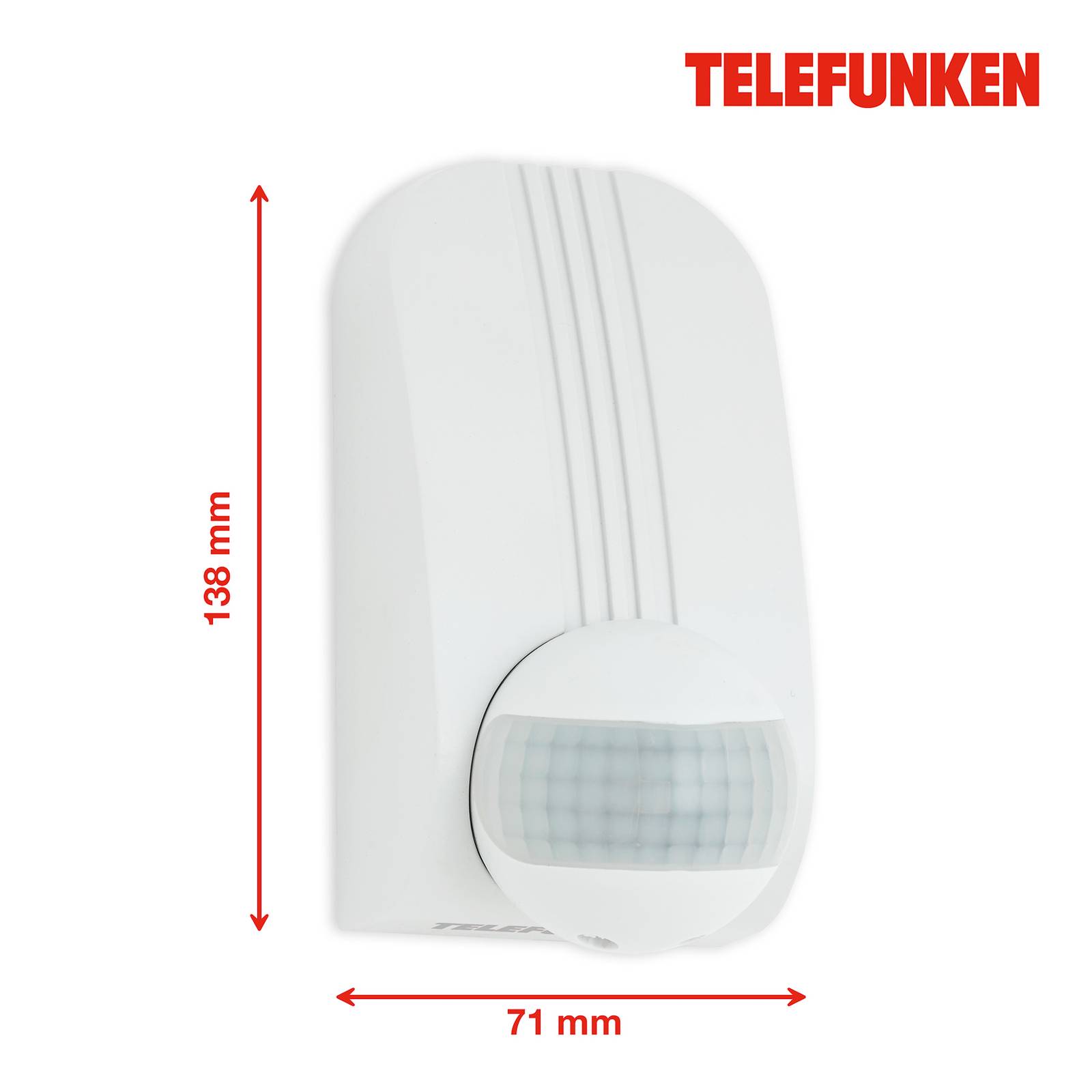 Bewegungssensor Funchal, max. 1.000W LED, weiß von Telefunken